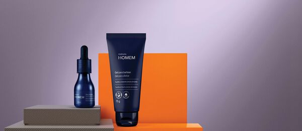 Regalo Padres Gel de Afeitar + Aceite para barba Homem Barba 75g