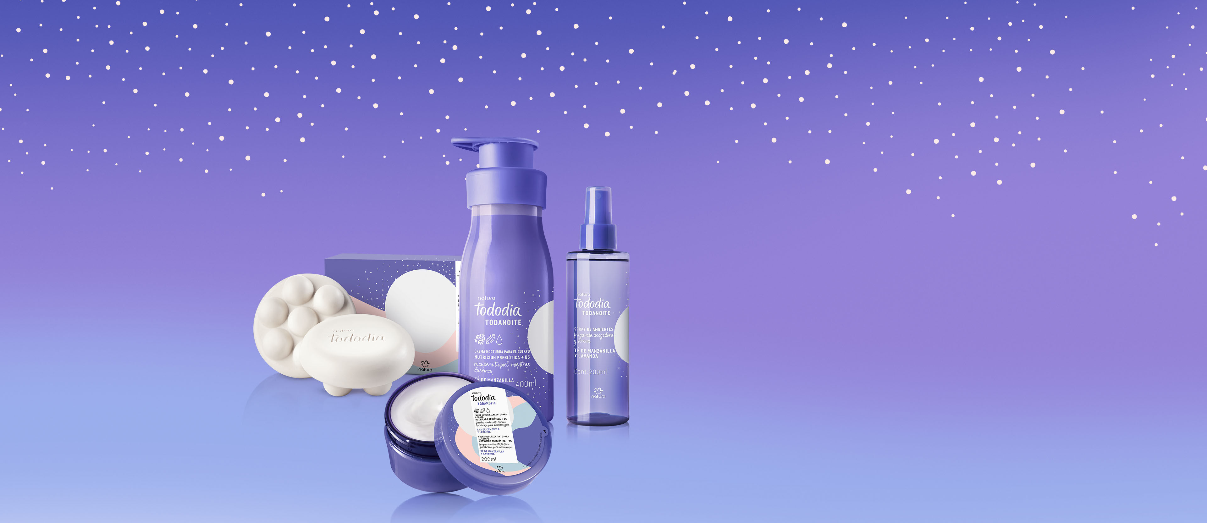 Kit Completo Tododia Todanoite Té de Manzanilla y Lavanda
