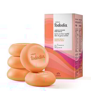 Jabones en Barra Puro Vegetal Tododia Mango Rosa y Agua de Coco
