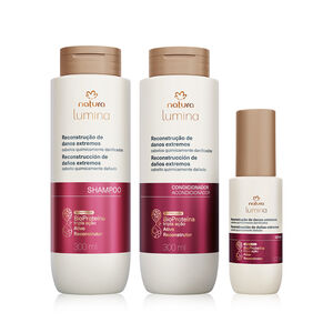 Regalo Madres Lumina Reconstrucción (1 shampoo + 1 acondicionador + 1 sérum)