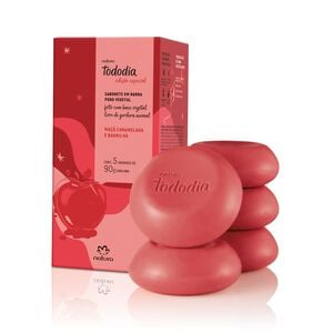 Jabón en Barra Puro Vegetal Tododia Manzana Caramelizada y Vainilla 5 un de 90 g
  