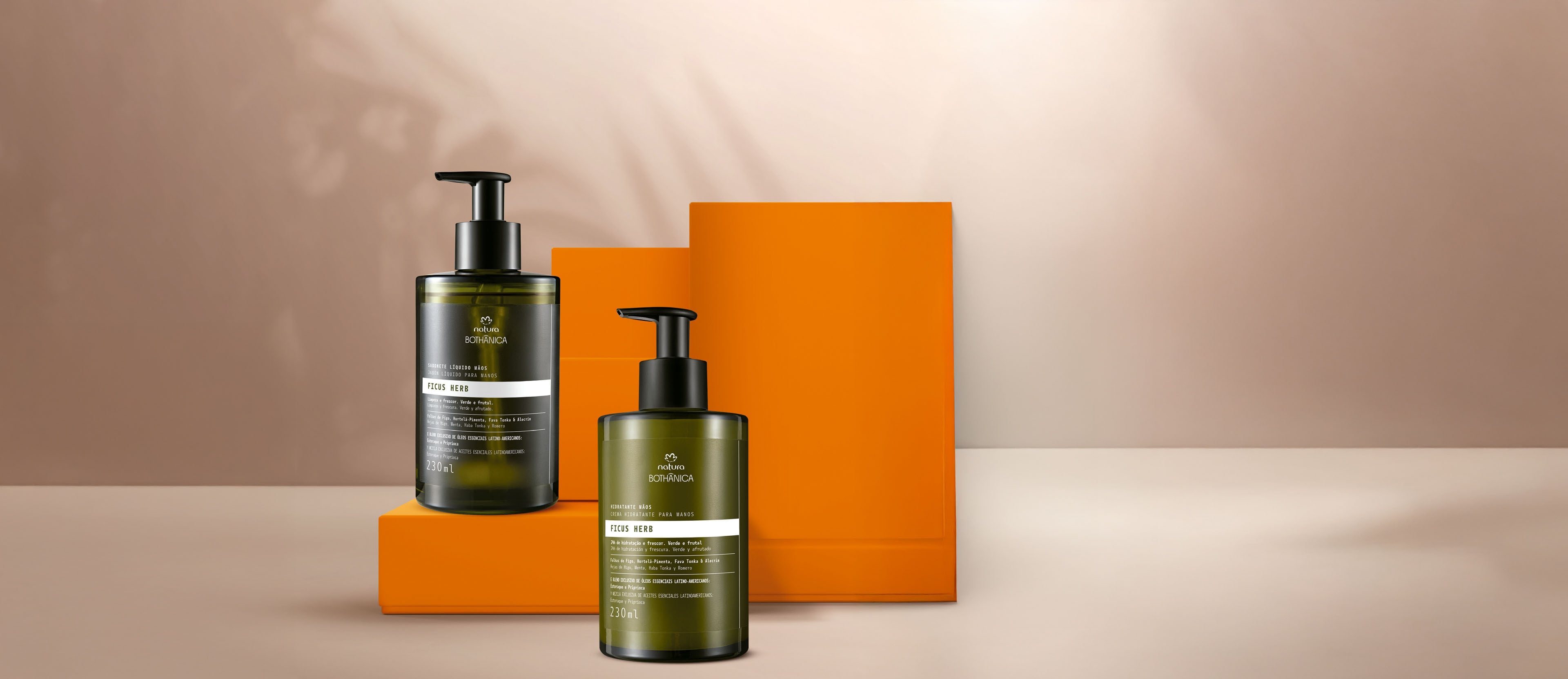 Regalo Madres 1 crema manos + 1 jabón liquido Ficus Herb Bothanica