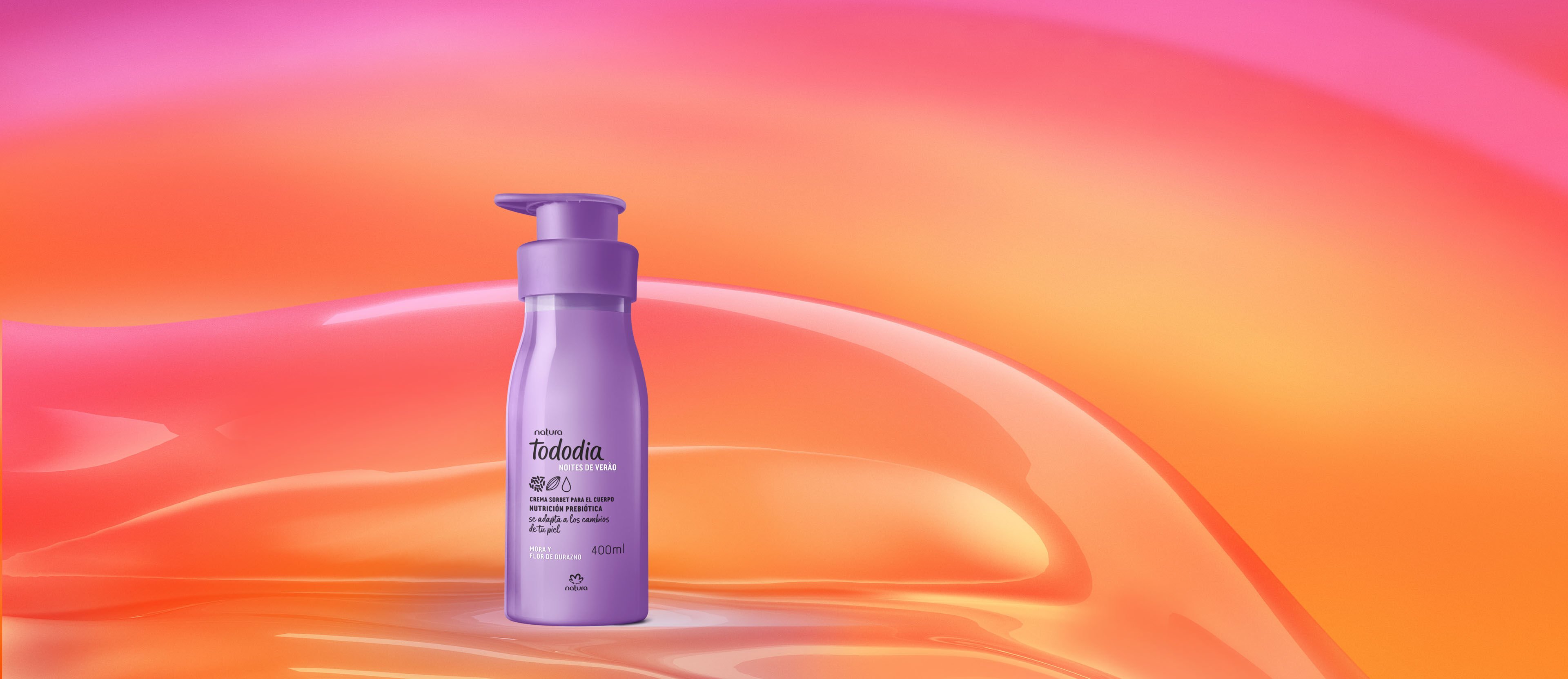 Crema Nutritiva para el Cuerpo Tododia Mora y Flor de Durazno