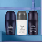 Kit Desodorante Antitranspirante Kaiak Urbe y Natura Homem con y sin perfume (3 productos)