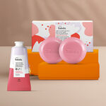 Regalo Madres Frambuesa y Pimienta Rosa (1 crema manos + 1 caja jabones barra + bolsa)