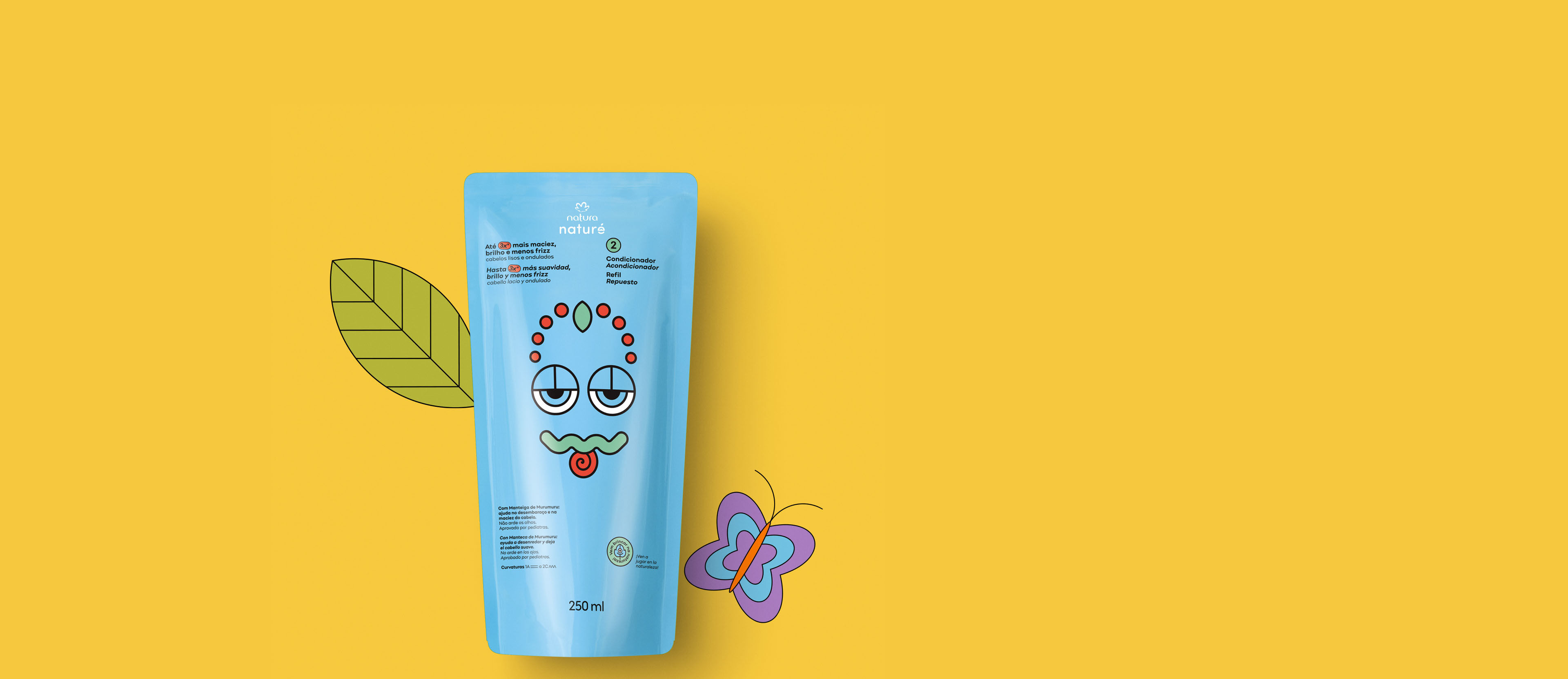 Repuesto Acondicionador Naturé cabello lacio y ondulado