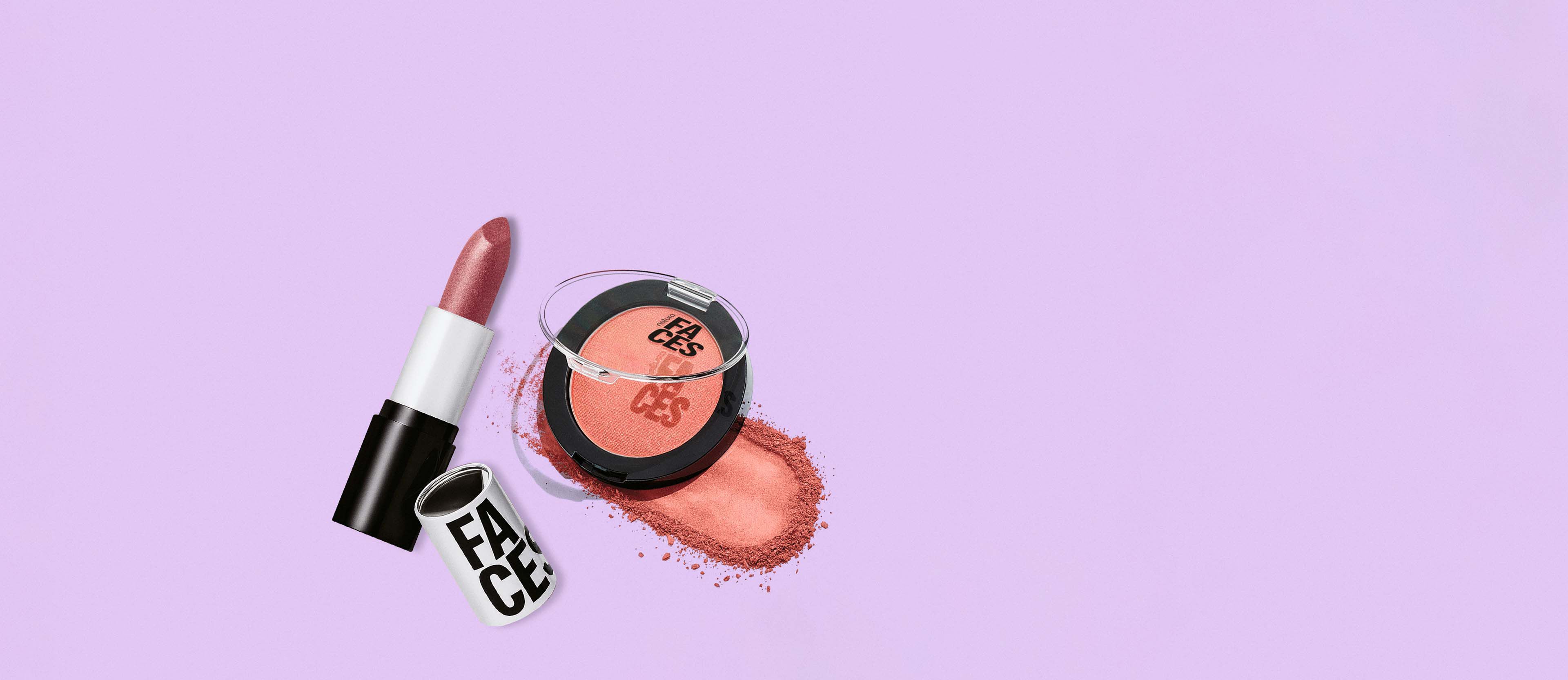 Kit Labial Multimix Cremoso y Blush Color Faces (2 productos)
