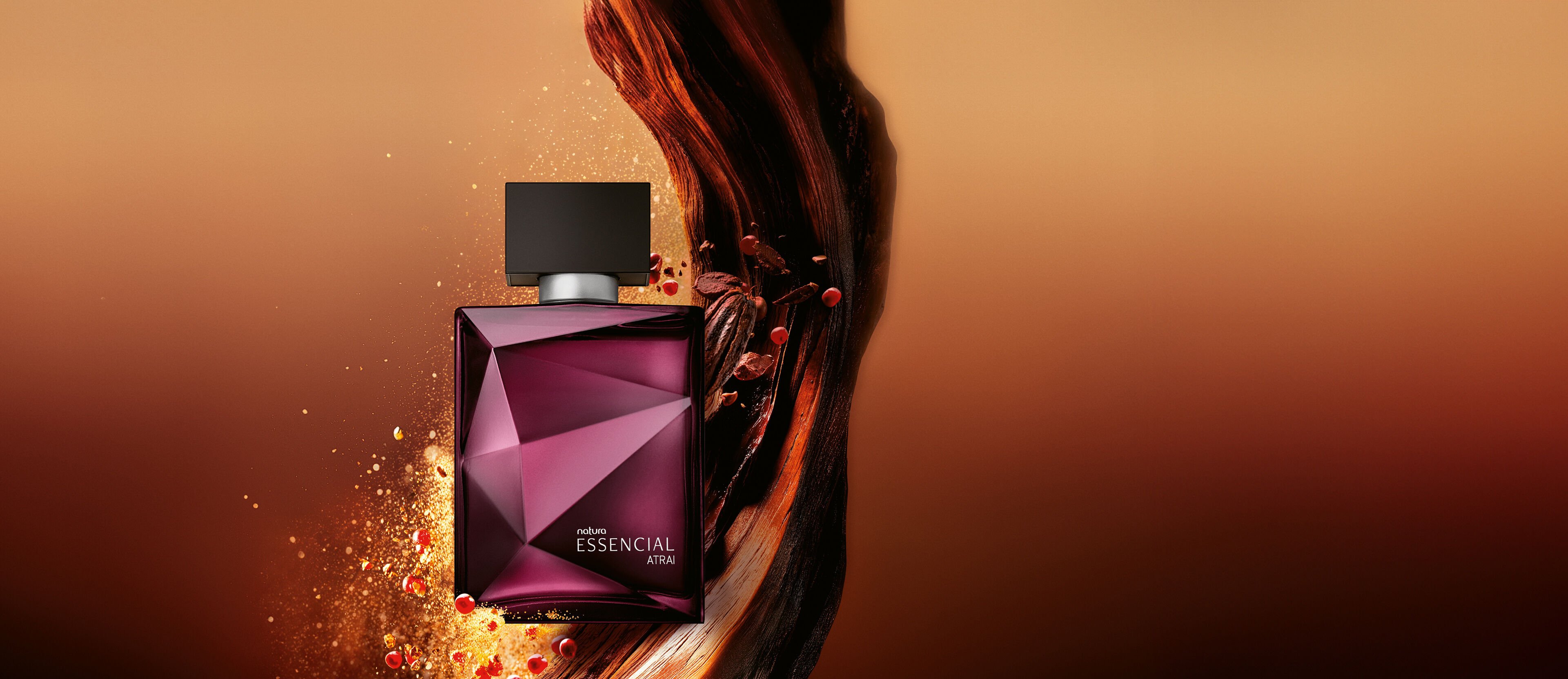 Eau de parfum Essencial atrai masculino 100ml