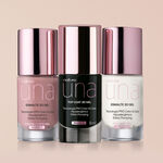kit base primer, esmalte y top coat Una (3 productos)