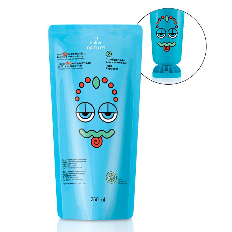 Repuesto acondicionador Naturé cabello lacio y ondulado