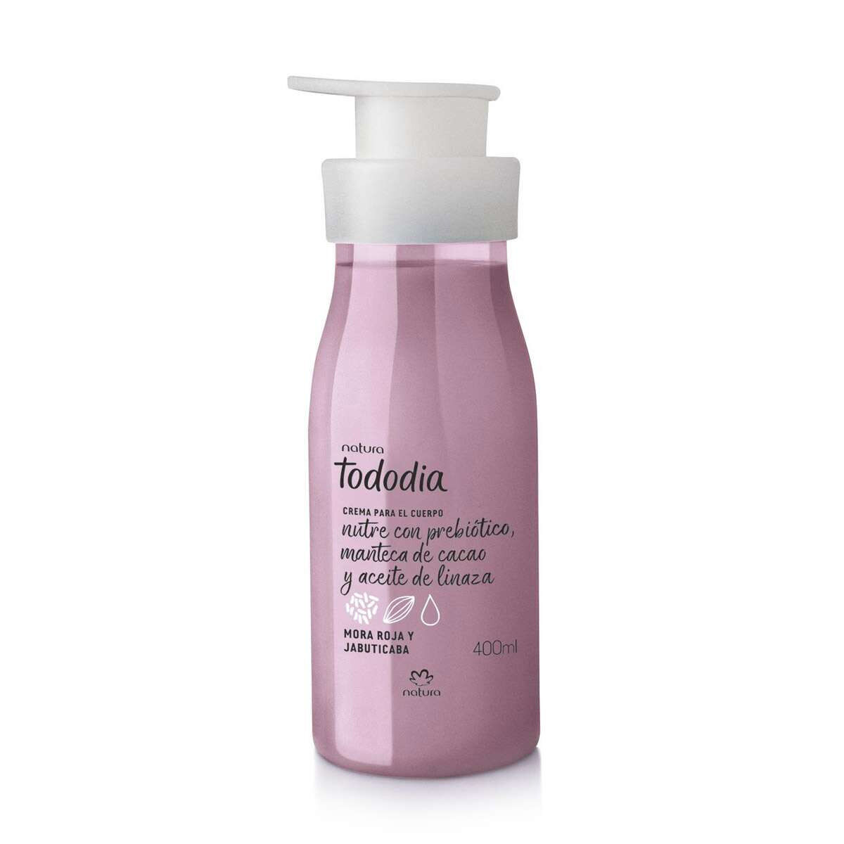 Crema nutritiva corporal Tododia mora roja y jabuticaba