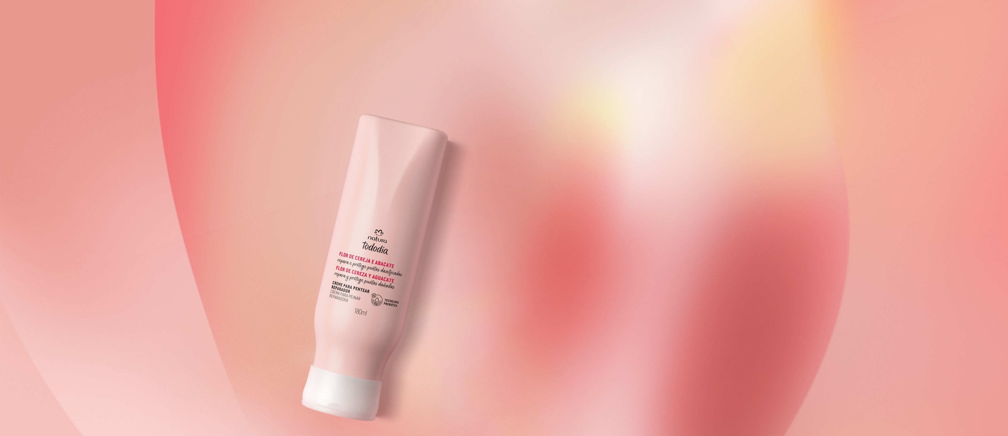 Crema para peinar reparadora Tododia flor de cereza y aguacate