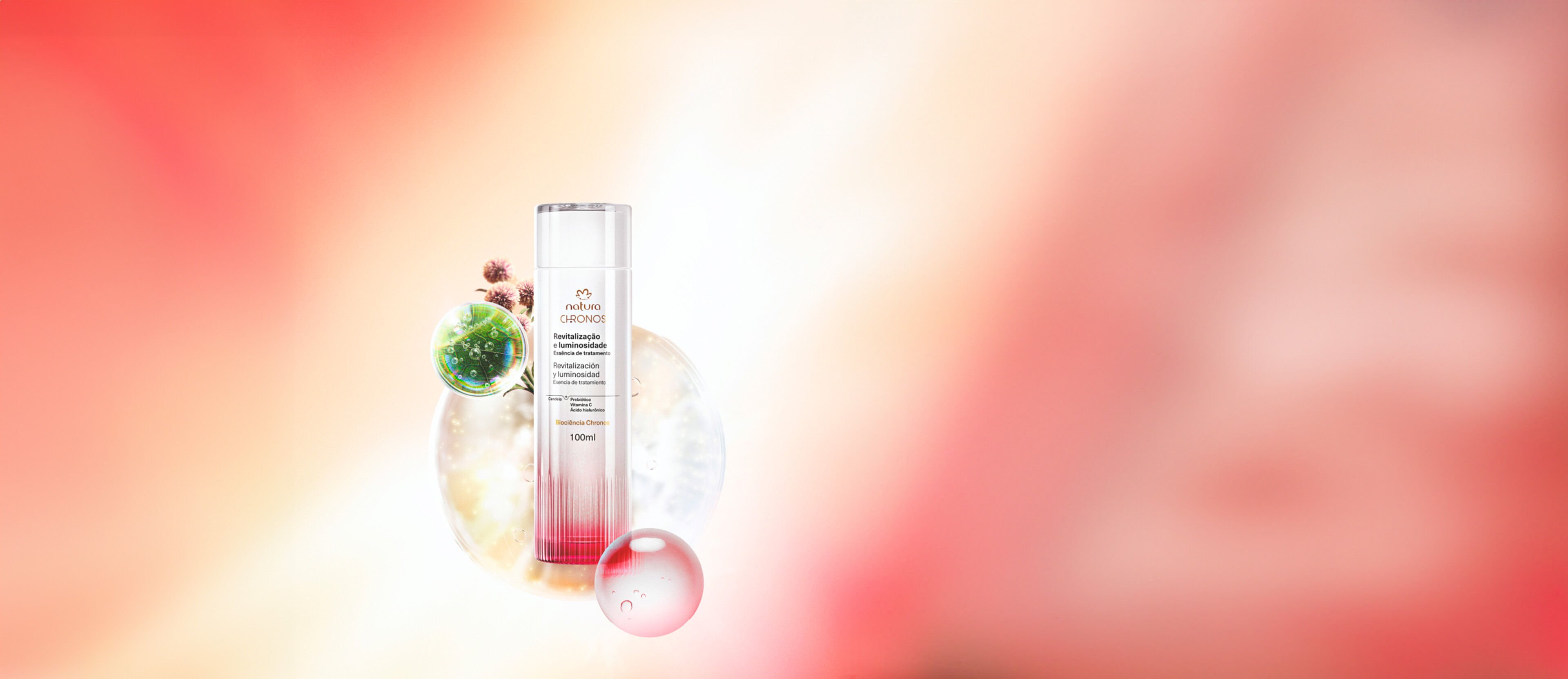 Esencia de tratamiento revitalización y luminosidad Chronos Derma