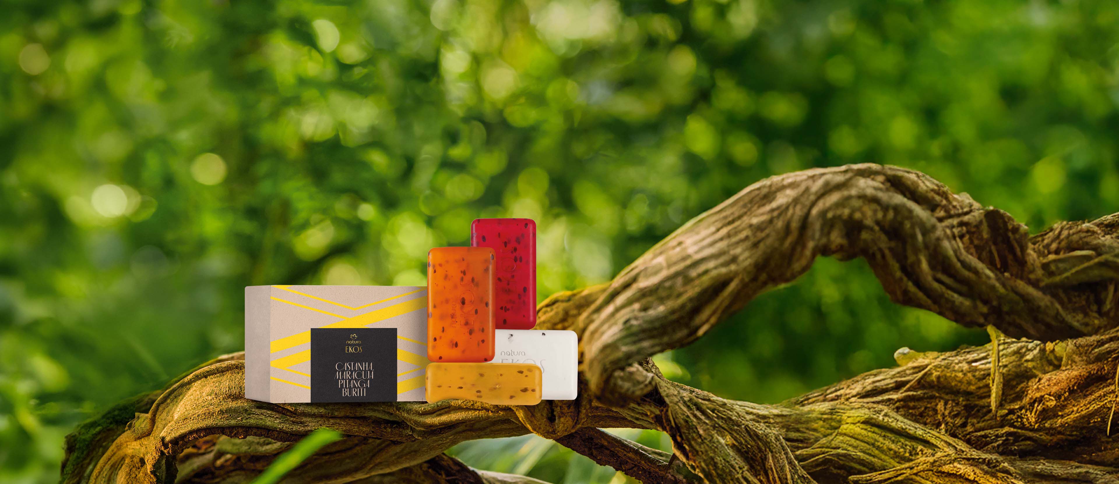 Jabón en Barra Puro Vegetal Cremoso y Exfoliante Refrescante Ekos