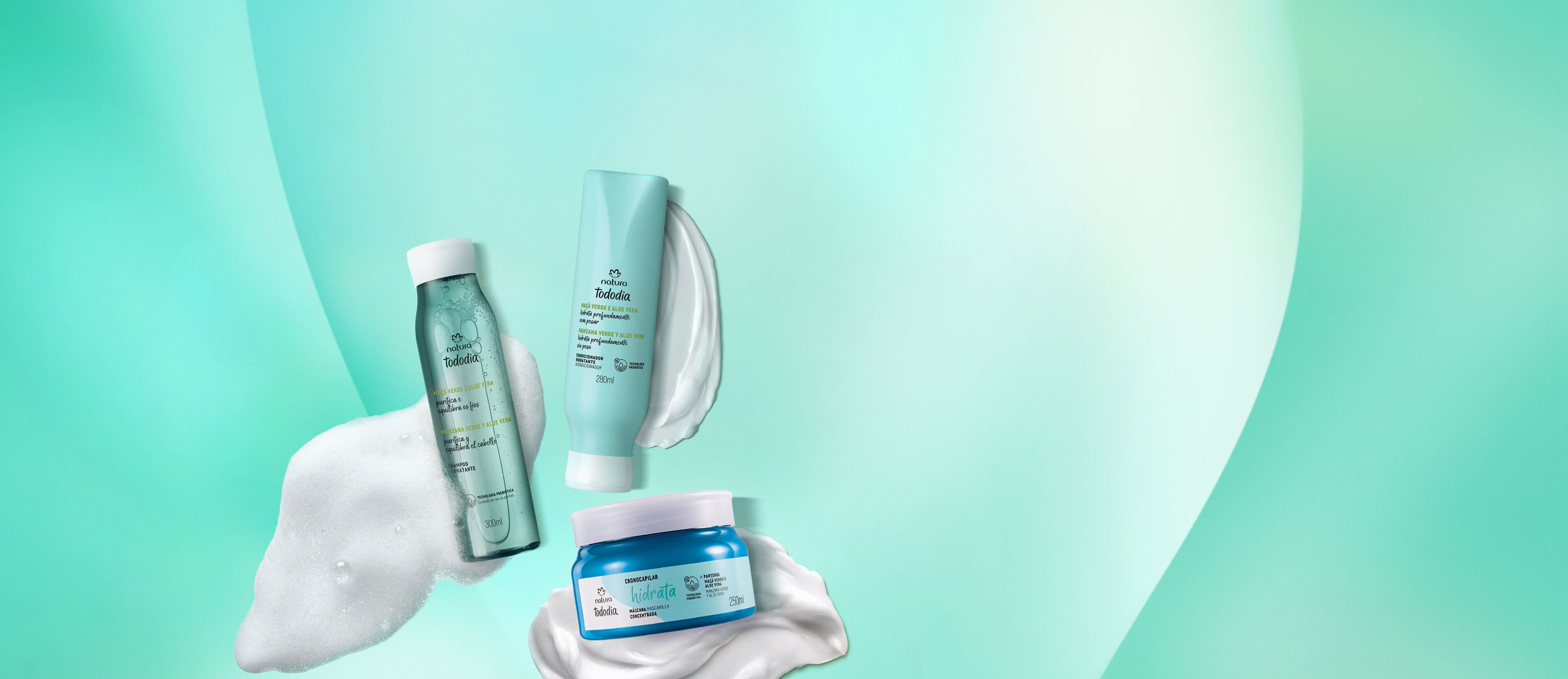 Kit Tododía hidratación manzana verde y aloe vera completo