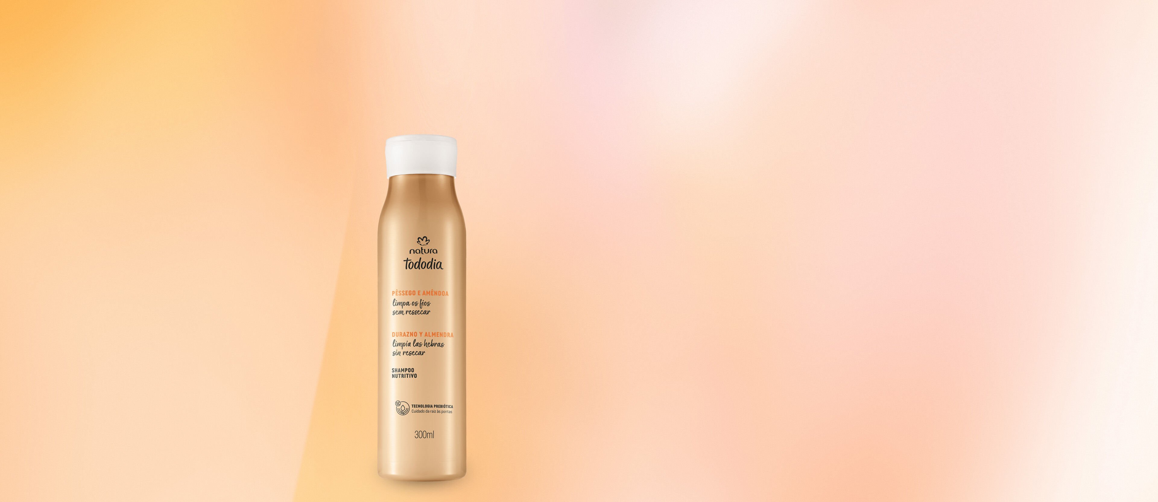 Shampoo nutritivo Tododia durazno y almendra
