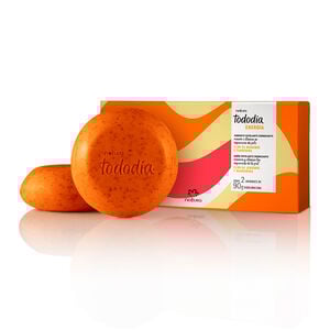 Jabones exfoliantes energizantes Tododia flor de jengibre y mandarina - 2un de 90g