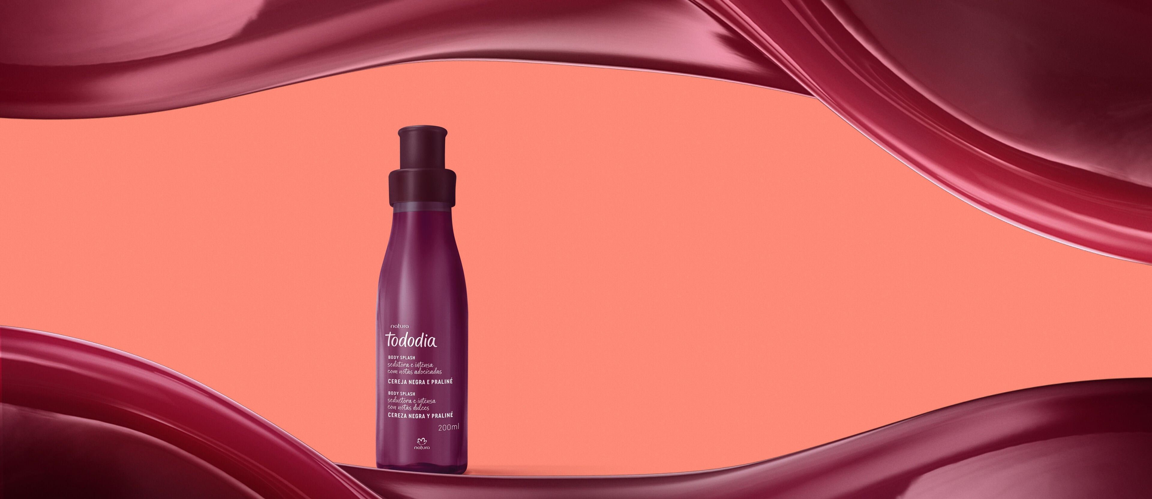 Body splash Cereza Negra y Praliné Tododia 200ml