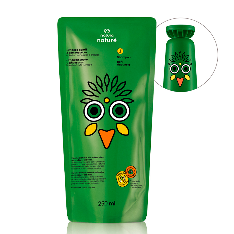 Repuesto shampoo Naturé cabello rizado y crespo