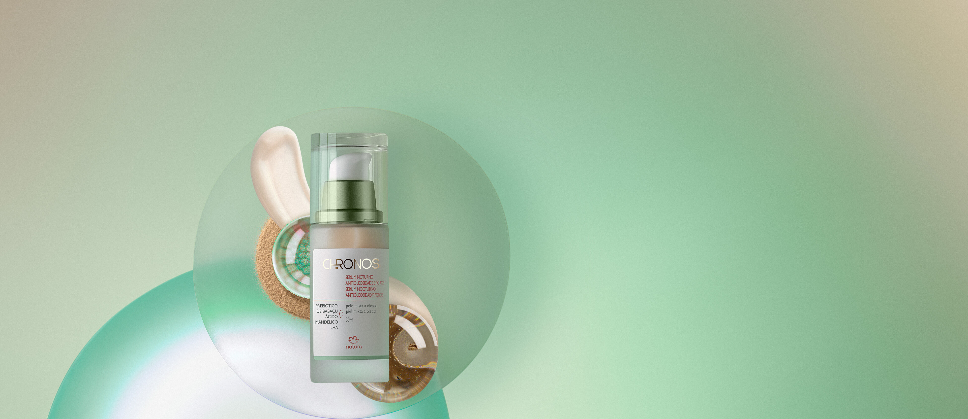 Sérum nocturno antioleosidad y poros Chronos Derma