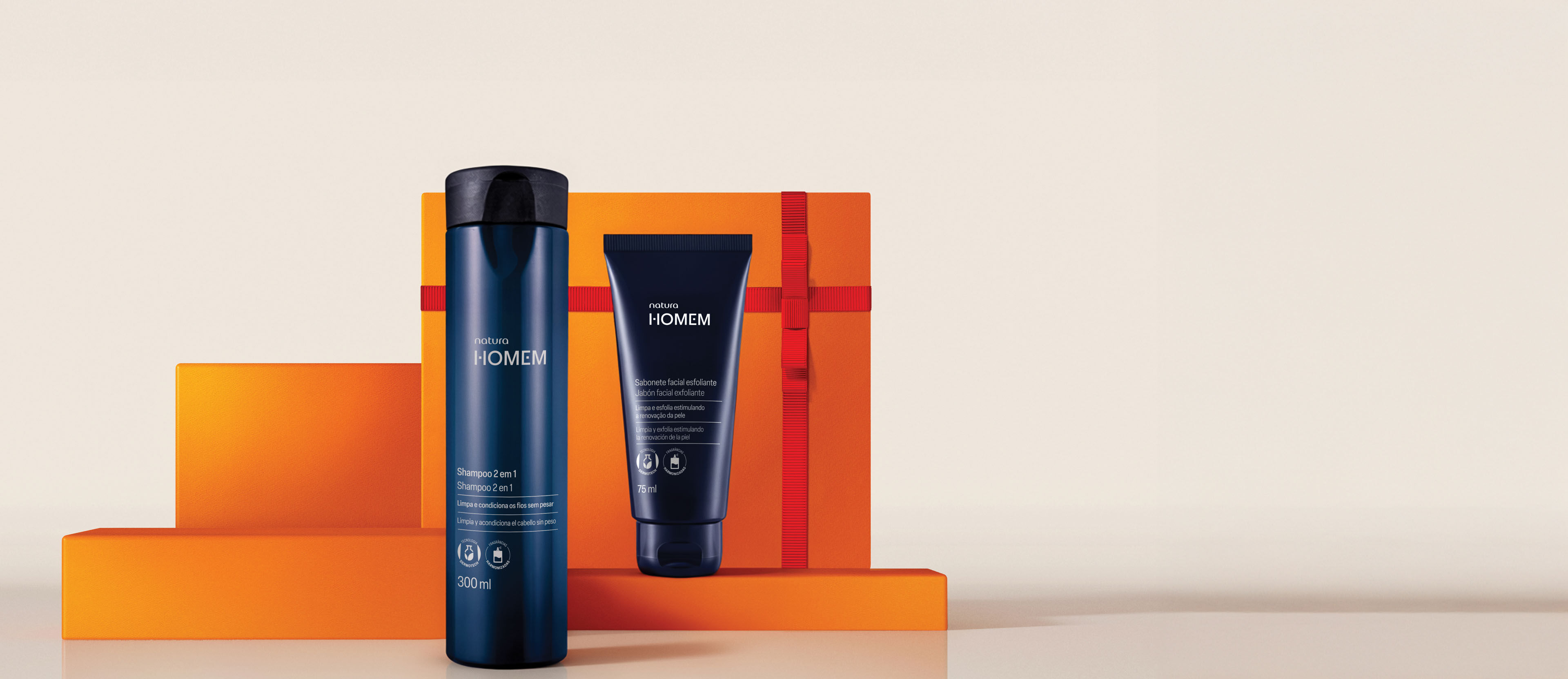 Regalo Homem (Shampoo + Jabón facial exfoliante)