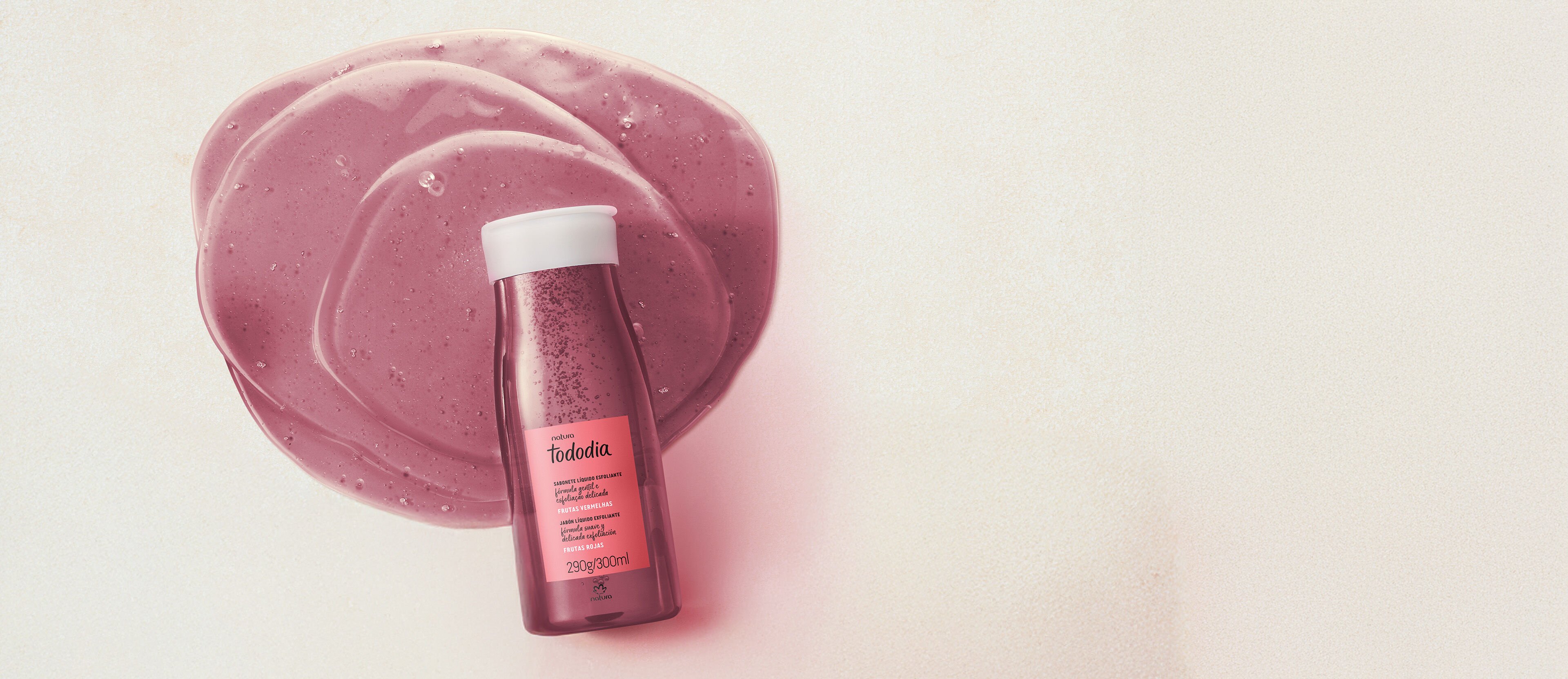 Jabón líquido corporal Tododia frutas rojas