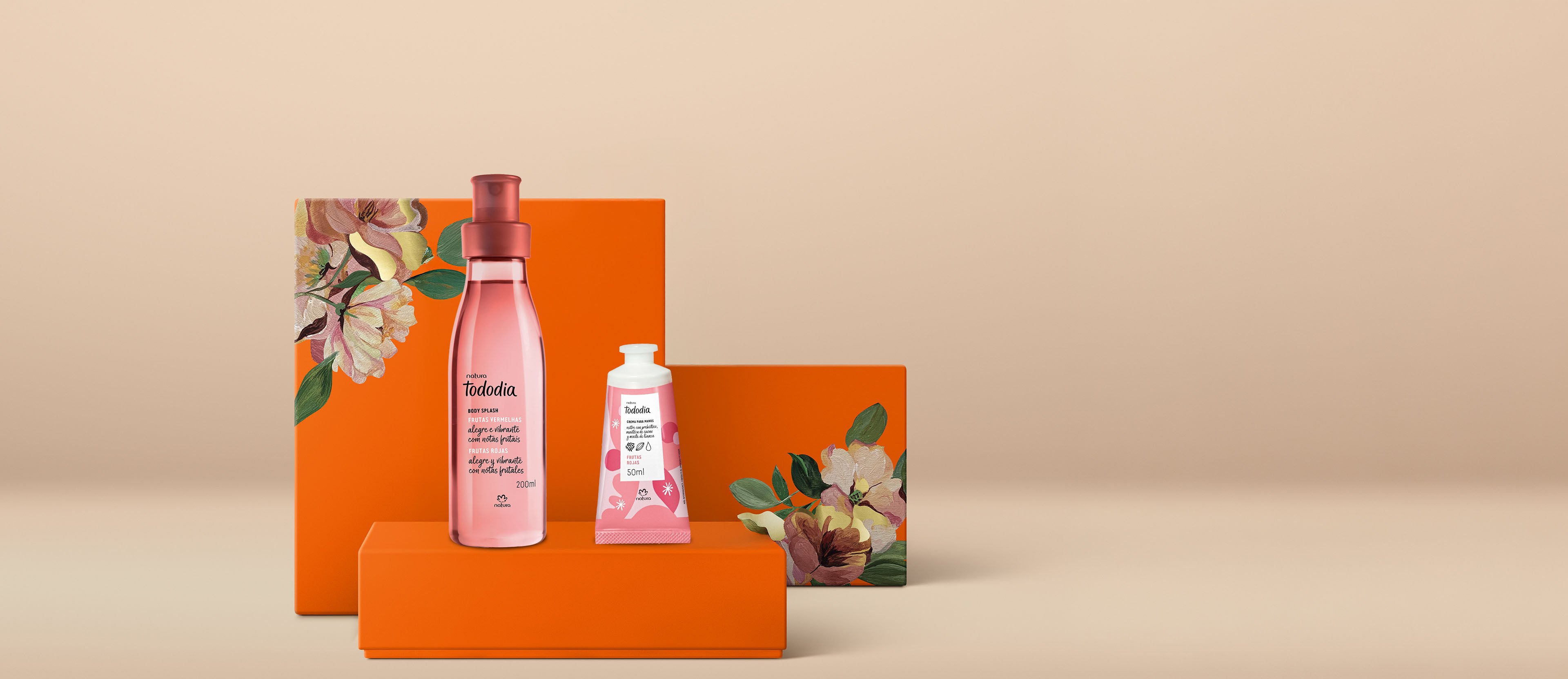 Regalo Madres Body Splash y Crema de Manos Tododia Frutas Rojas