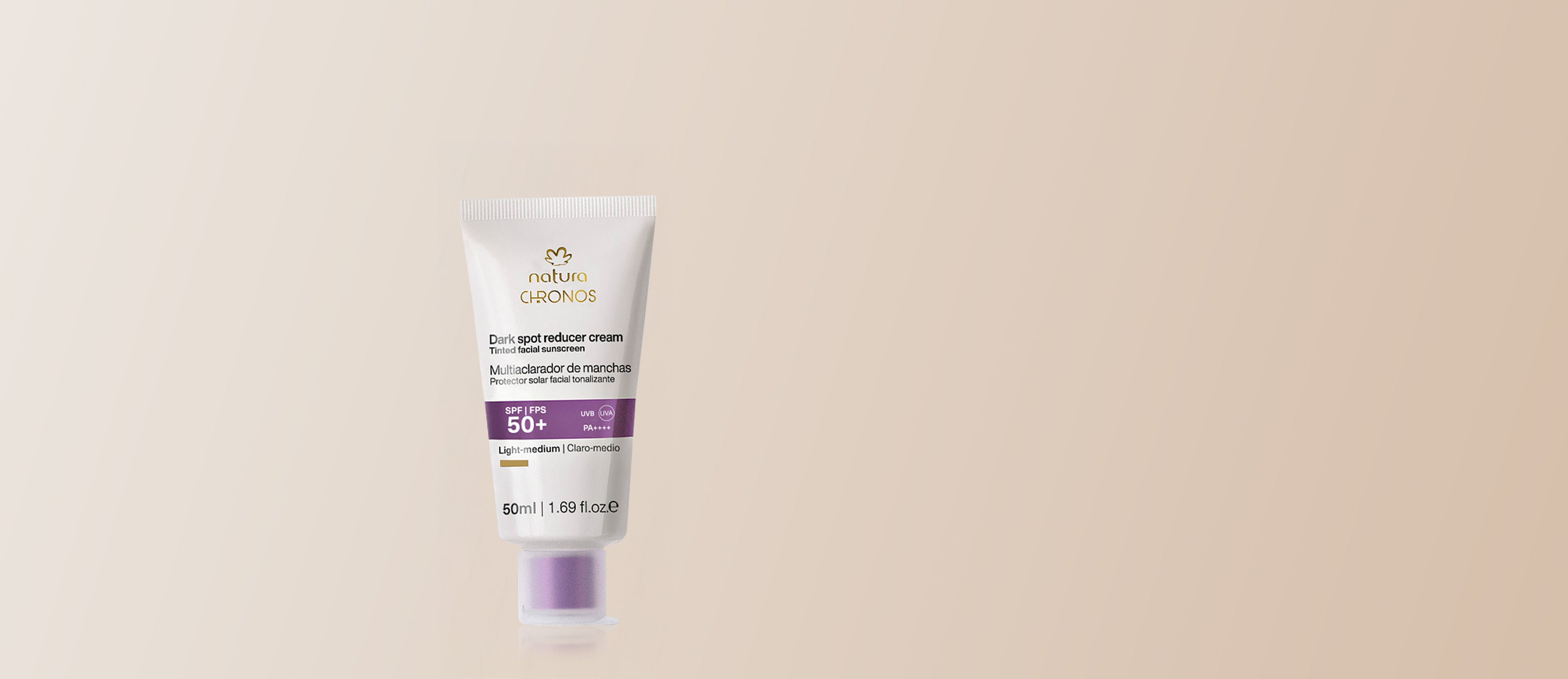 Protector aclarador FPS 50 claro medio Chronos Derma