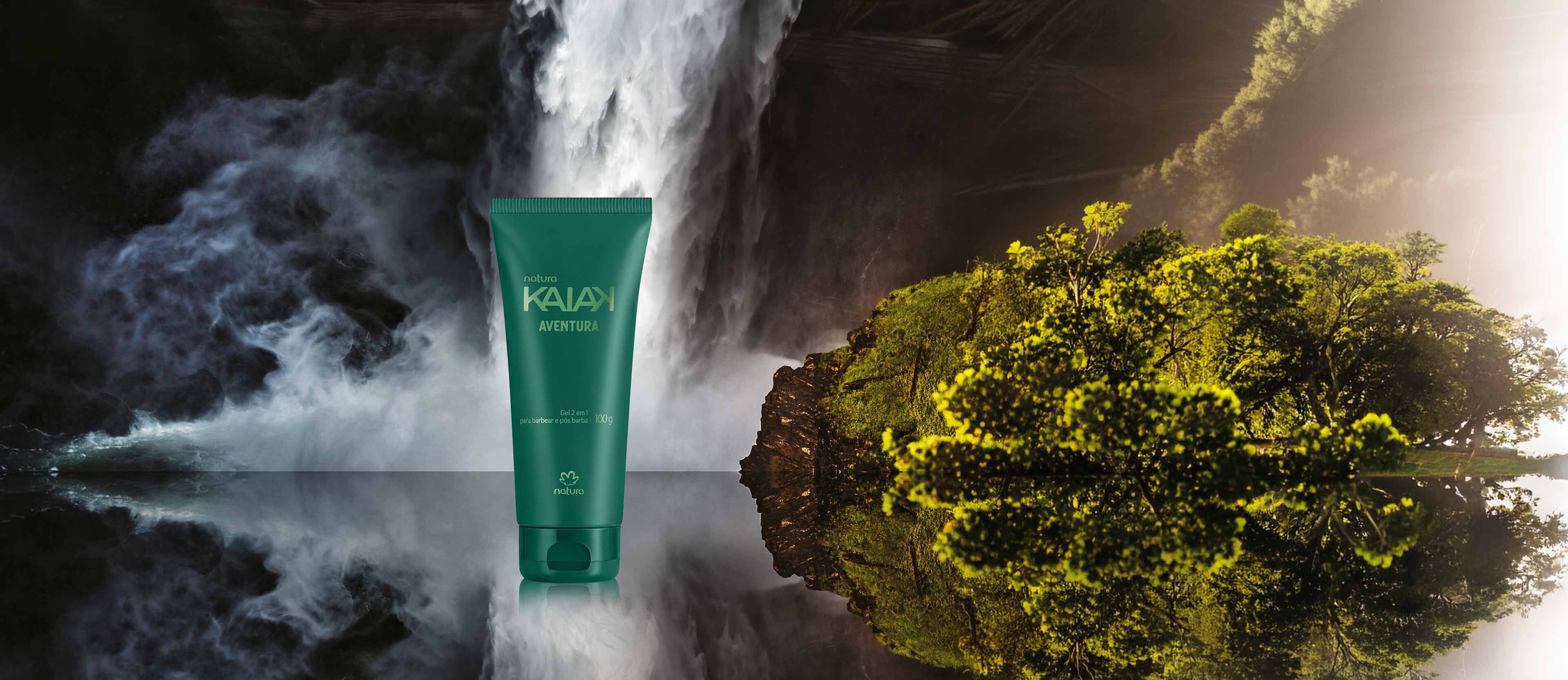 Gel para barba 2 en 1 Kaiak aventura masculino