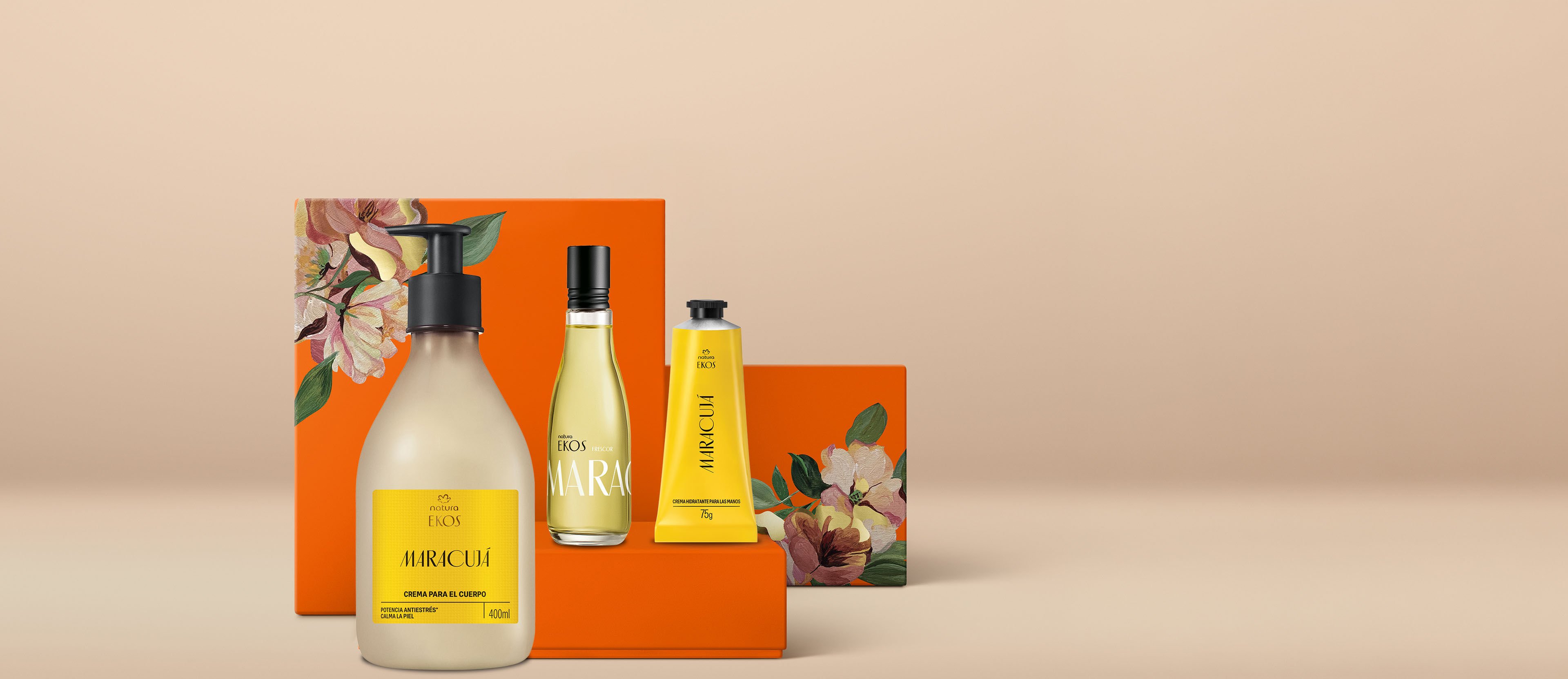 Regalo Madres Ekos Maracuyá (1 crema corporal + 1 crema para manos + 1 eau de toilette)