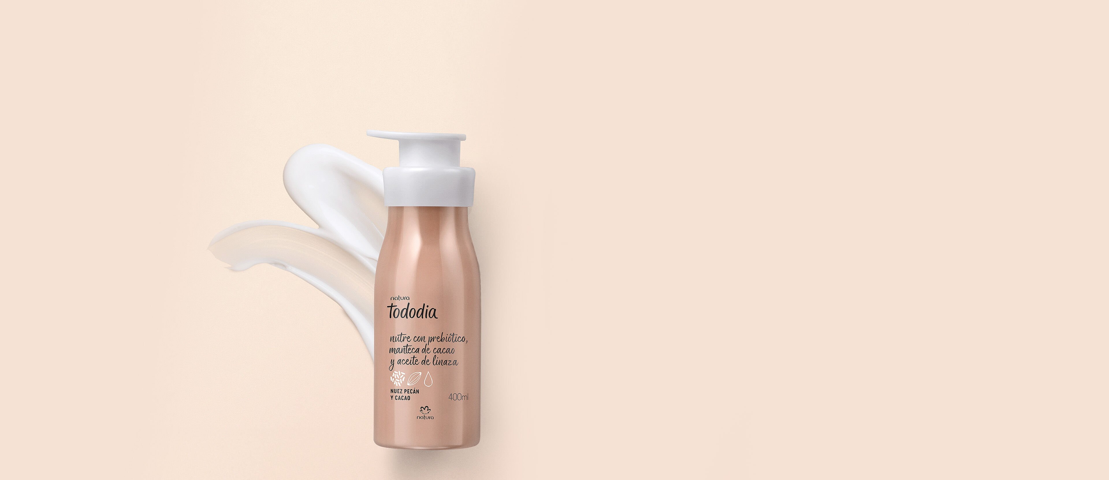 Crema nutritiva corporal Tododia nuez pecán y cacao