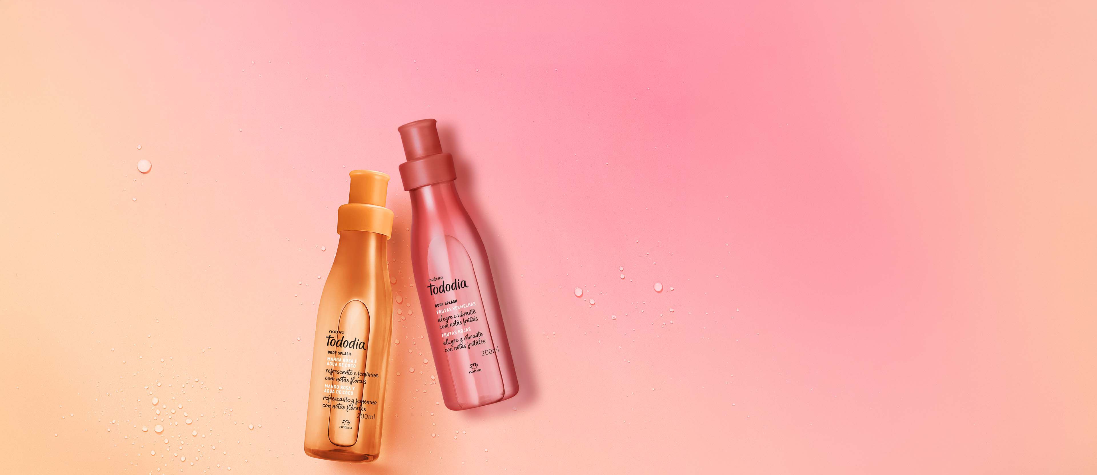 Kit Body Splash Tododia Frutas Rojas y Mango Rosa y Agua de Coco (2 productos)