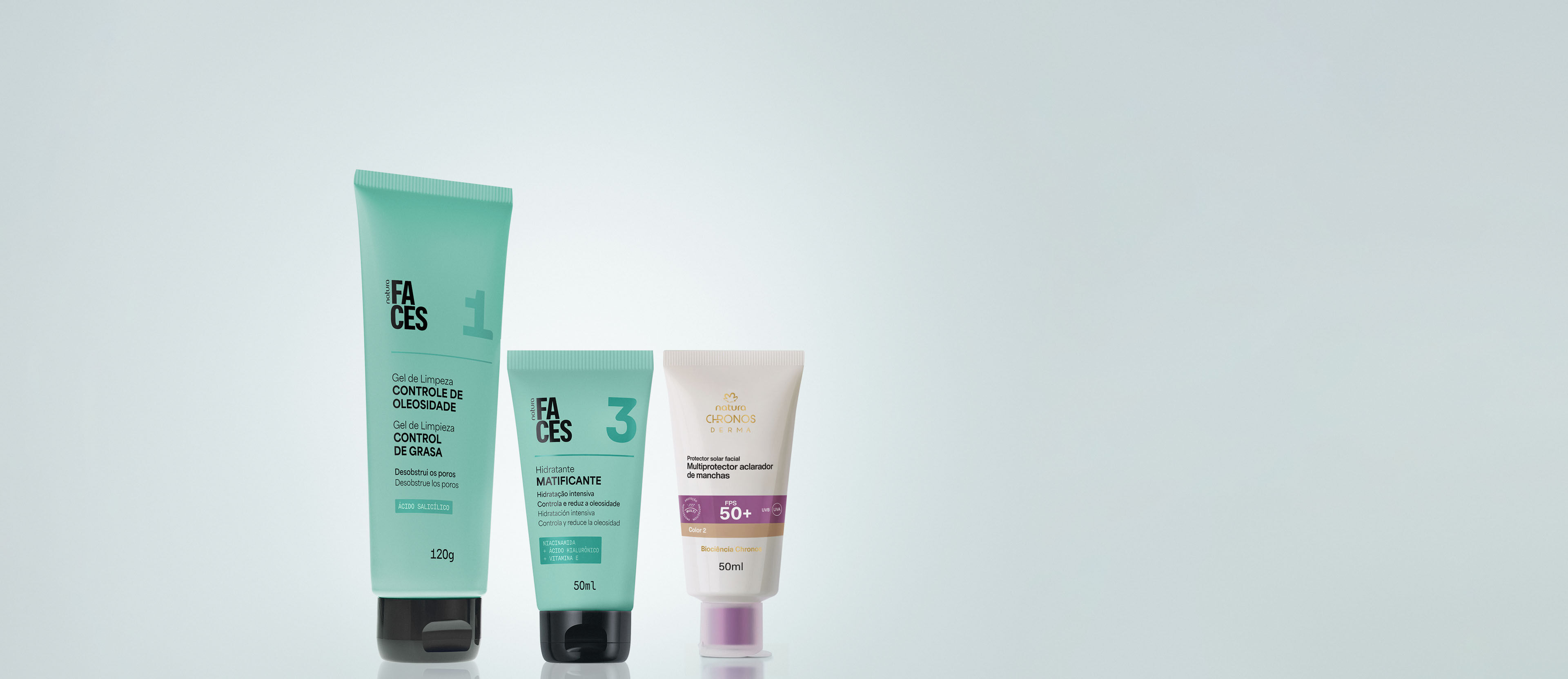 Kit Faces y Chronos Derma Multiprotección Solar Color 2