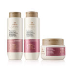Kit Champú, Acondicionador y Mascarilla Lumina Restauracíon y Liso Prolongado (3 productos)
