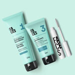 Kit Gel de Limpieza, Hidratante y Máscara para Ojos y Cejas Faces (3 productos)