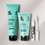Kit Gel de Limpieza, Hidratante y Máscara para Ojos y Cejas Faces (3 productos)