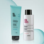 Kit Gel de limpieza y Desmaquillante 3 en 1 Faces (2 productos)