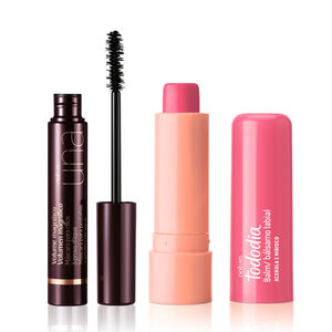 Kit Bálsamo Labial Tododia y Máscara para Pestañas Una (2 productos)
