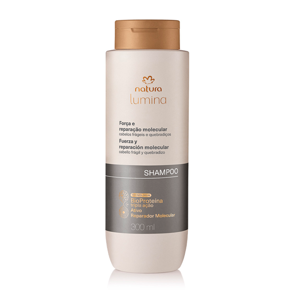 Shampoo fuerza y reparación cabello frágil y quebradizo Lumina