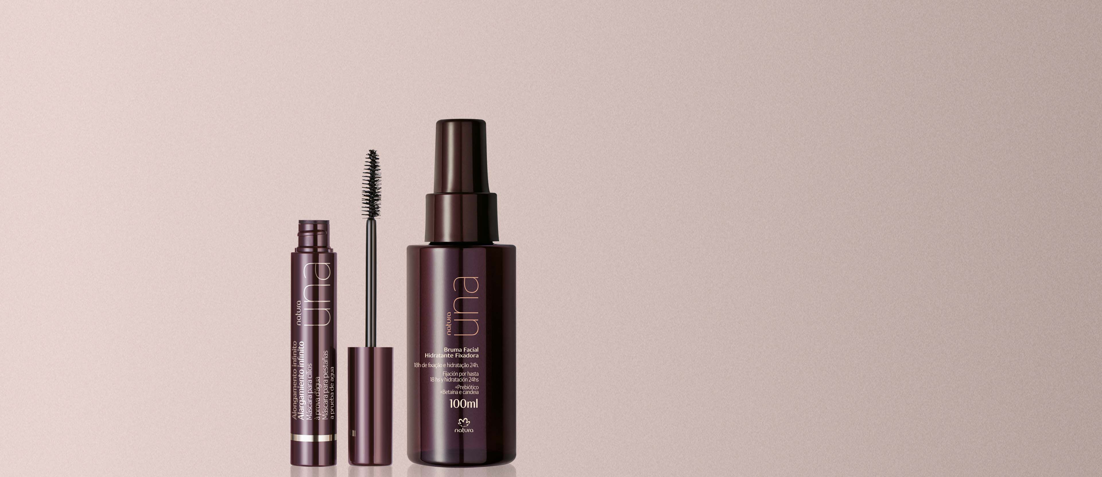 Kit Máscara para Pestañas Alargamiento Infinito y Bruma Fijadora Una (2 productos)