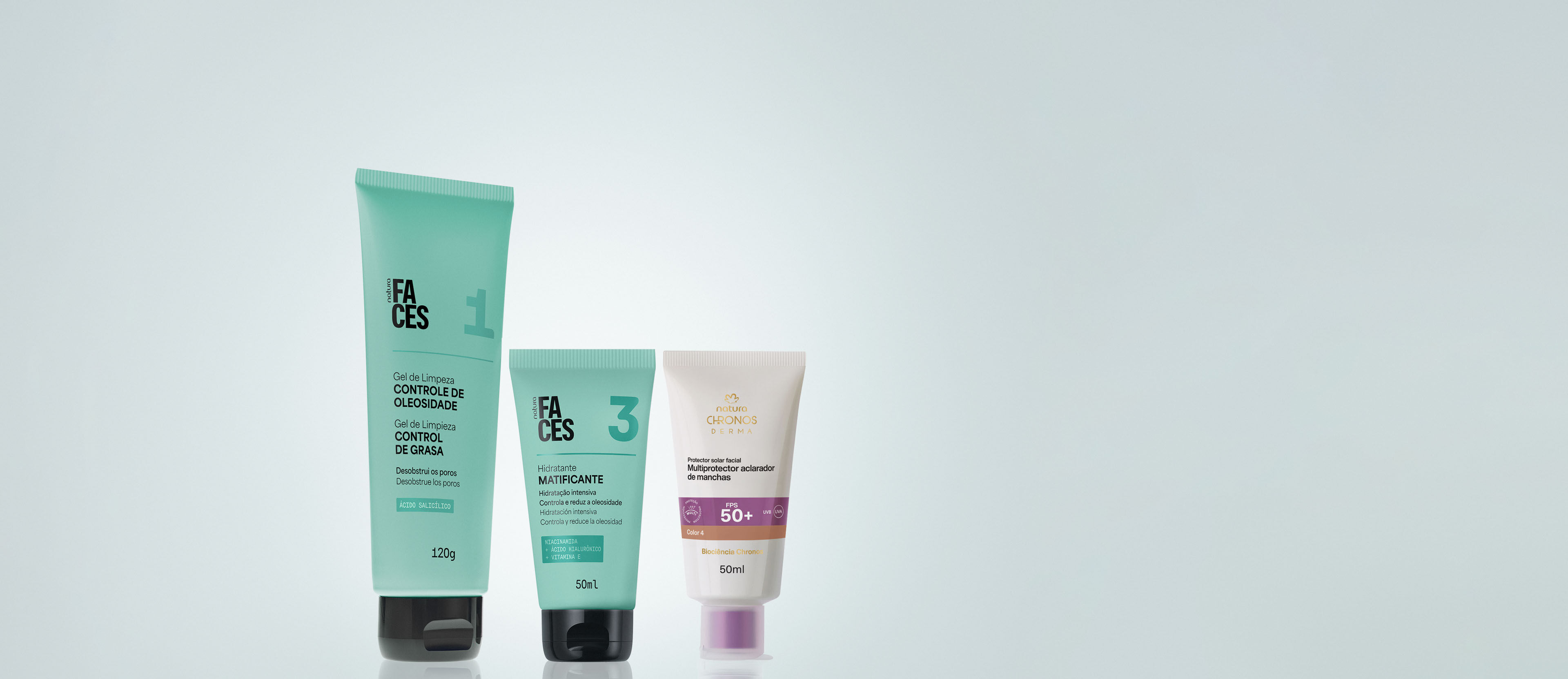 Kit Faces y Chronos Derma FPS Solar Color 4 (3 productos)