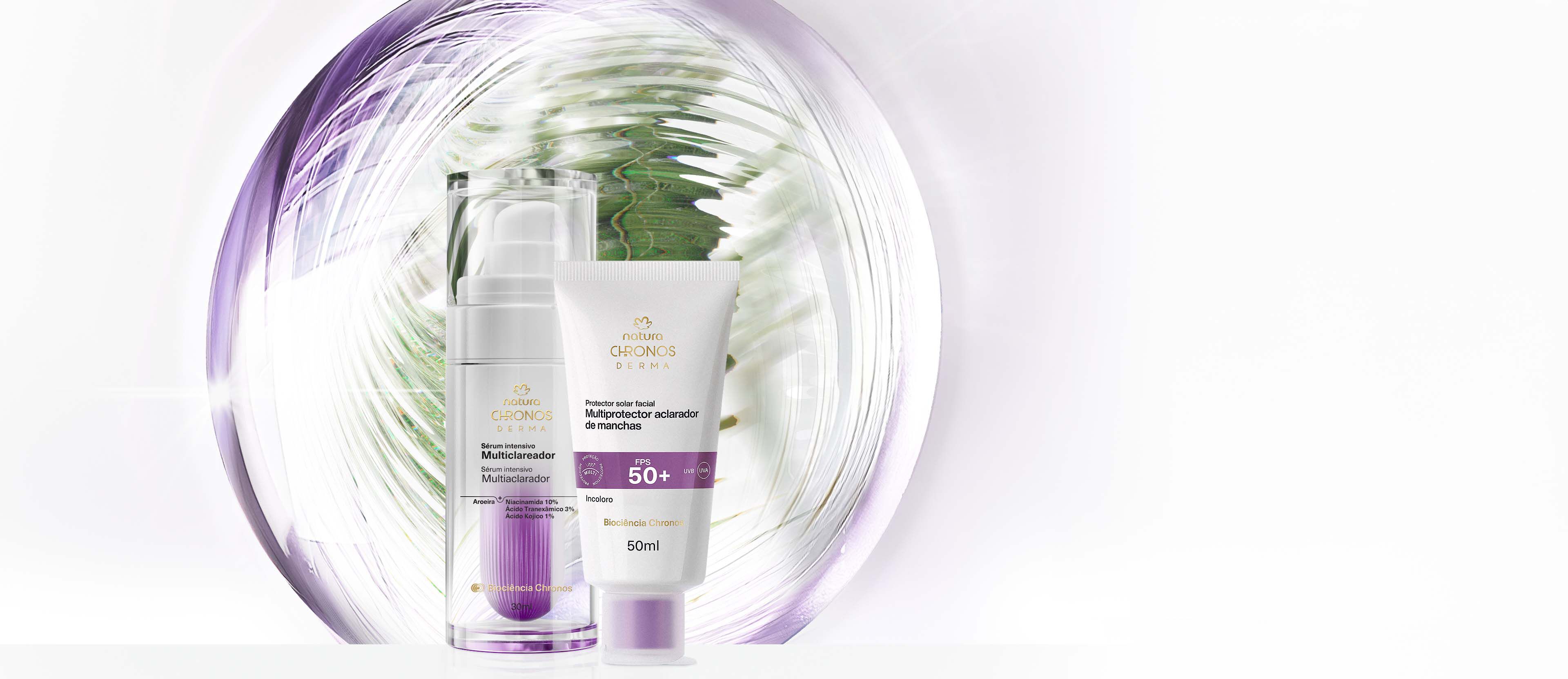 Kit Sérum Multiaclarador y Protector Multiaclarador FPS 70 Incoloro Chronos Derma (2 productos)