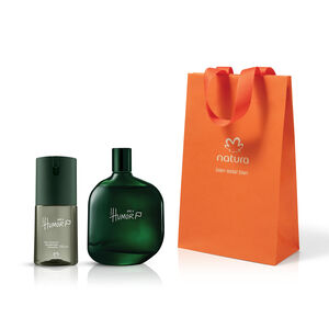 Kit Eau de Toilette + Desodorante corporal masculino Paz e Humor