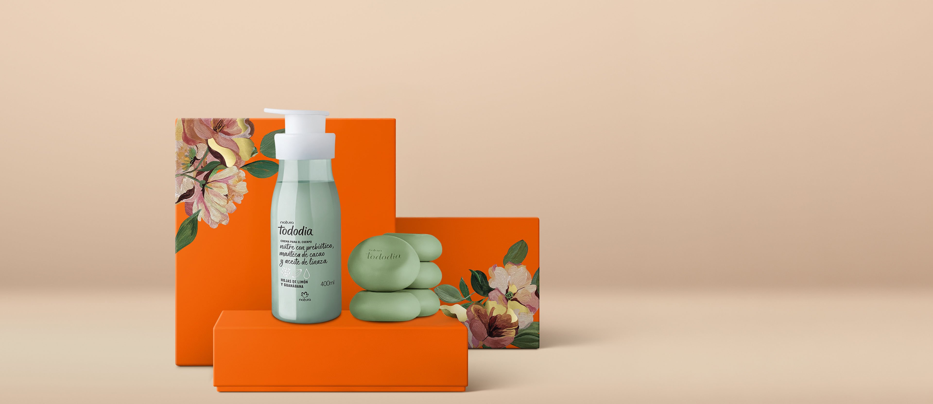 Regalo Madres Tododia Hojas de Limón y Guanábana (caja de jabones + 1 crema cuerpo)