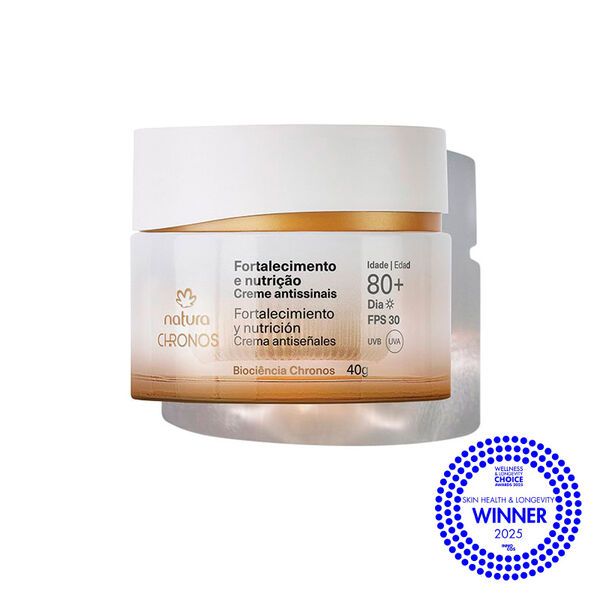 Crema antiseñales fortalecimiento y nutrición 80+ día Chronos Derma