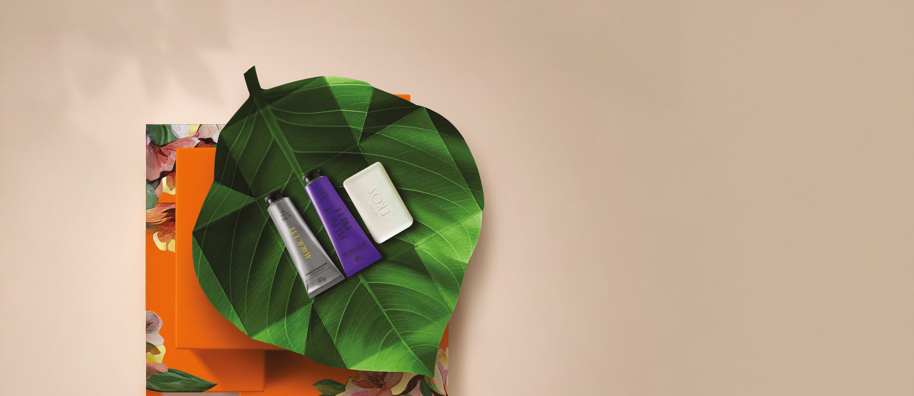 Regalo Madres Ekos (1 crema manos pitanga preta + 1 néctar de masajes maracuyá + 1 jabón castaña)