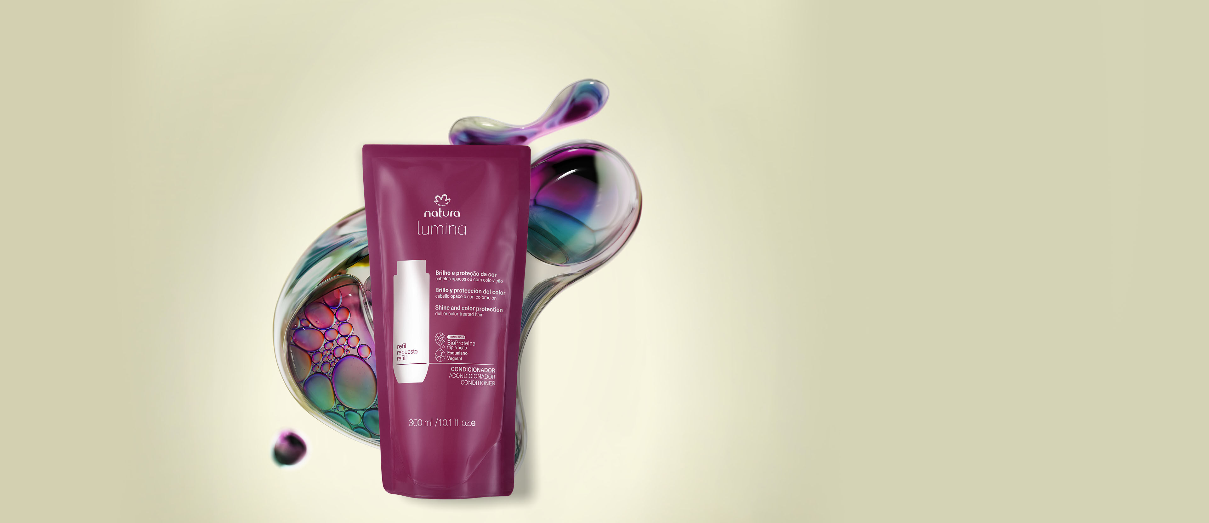 Repuesto Lumina Acondicionador protector brillo y protección del color 300 ml