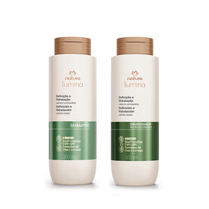 Kit Shampoo y Acondicionador Lumina Definición e Hidratación de Cabellos Rizados