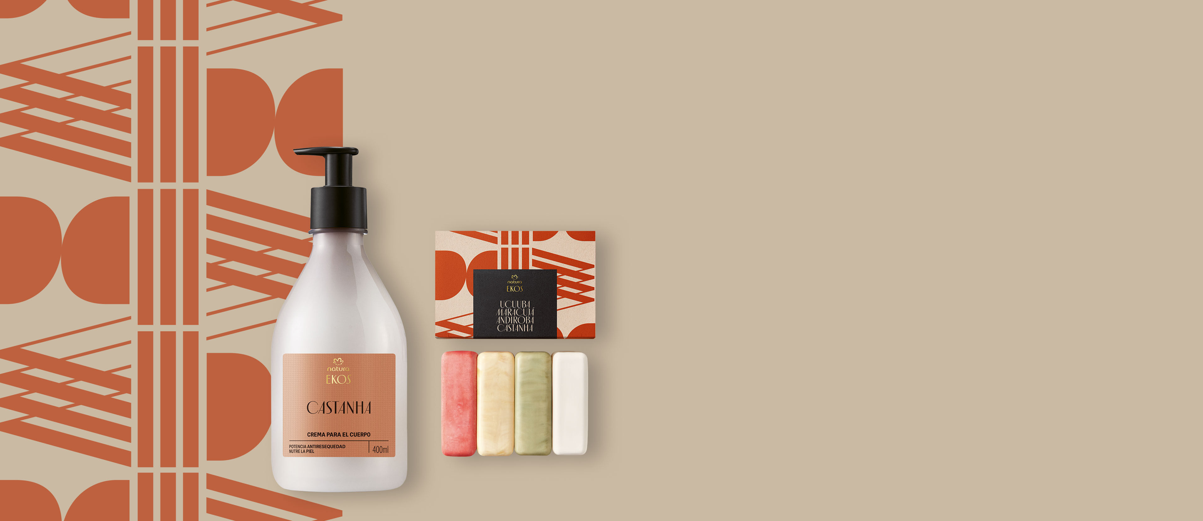 Kit Crema para el Cuerpo y Jabones Ekos Castaña