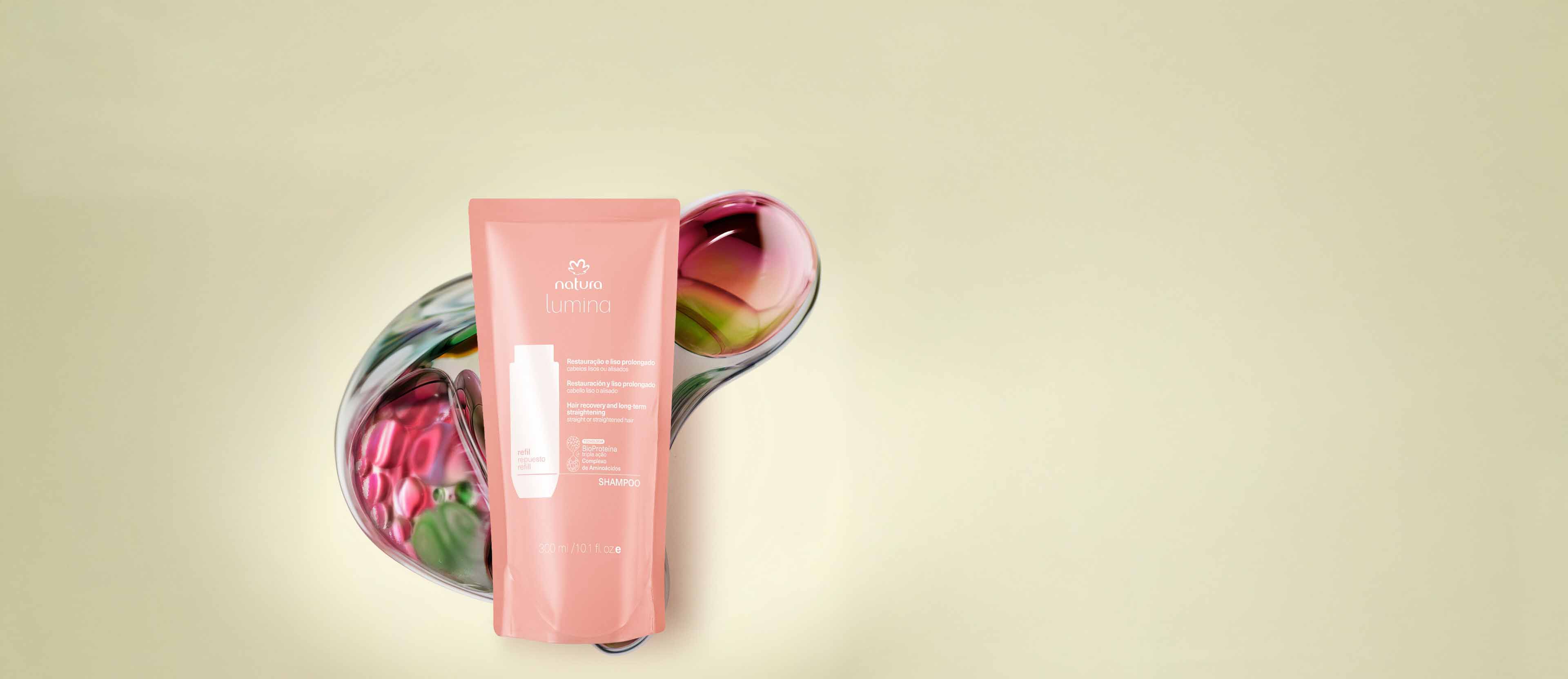 Repuesto Shampoo Lumina Restauración y Liso Prolongado